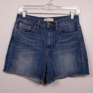 Madewell hi-rise med wash denim shorts-27
